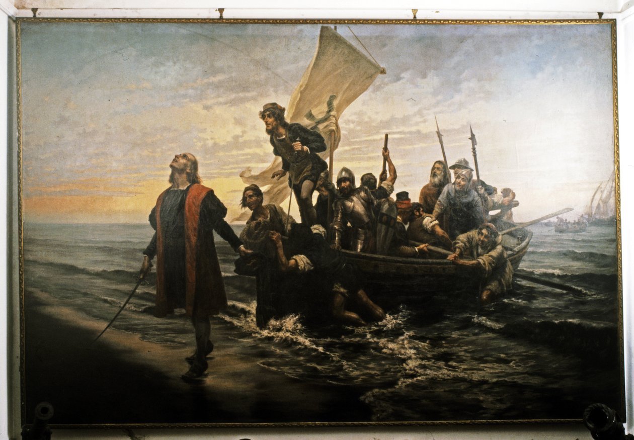 Columbus landstiger i Amerika. 1492. av Pietro Gabrini