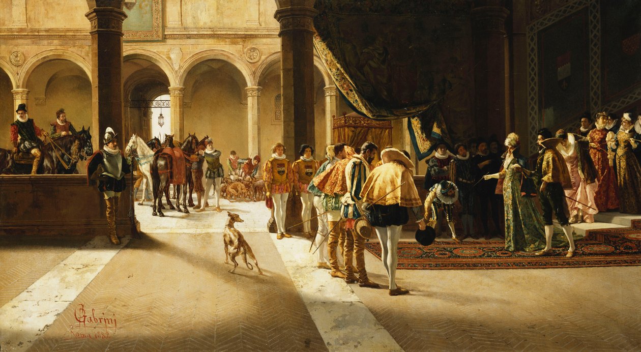 Ankomsten, 1882 av Pietro Gabrini