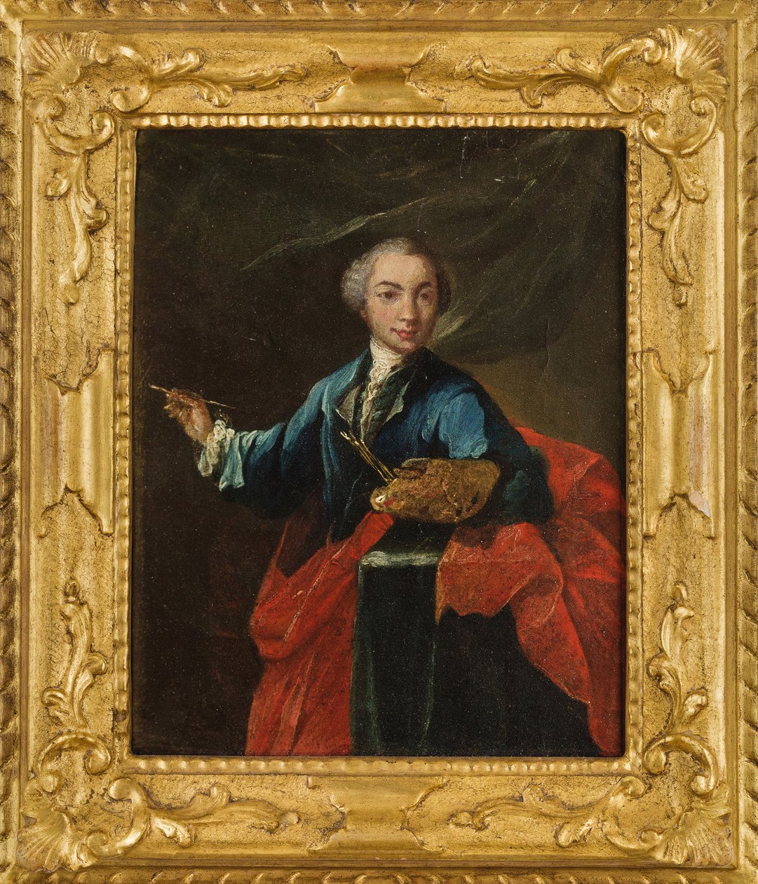 Självporträtt, ca. 1750. av Pietro Longhi