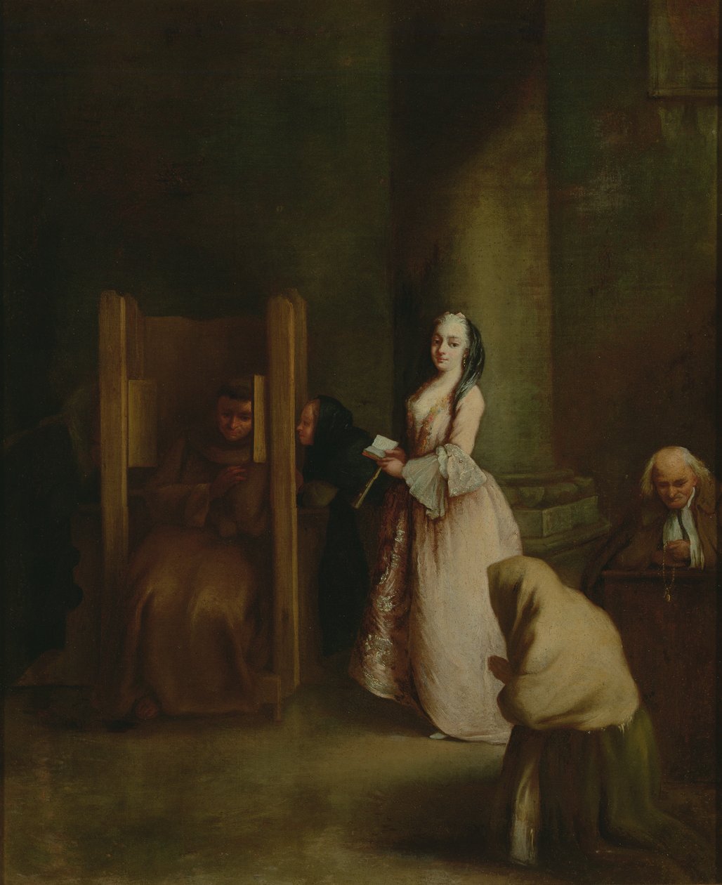 Bekännelsen, 1750-talet av Pietro Longhi