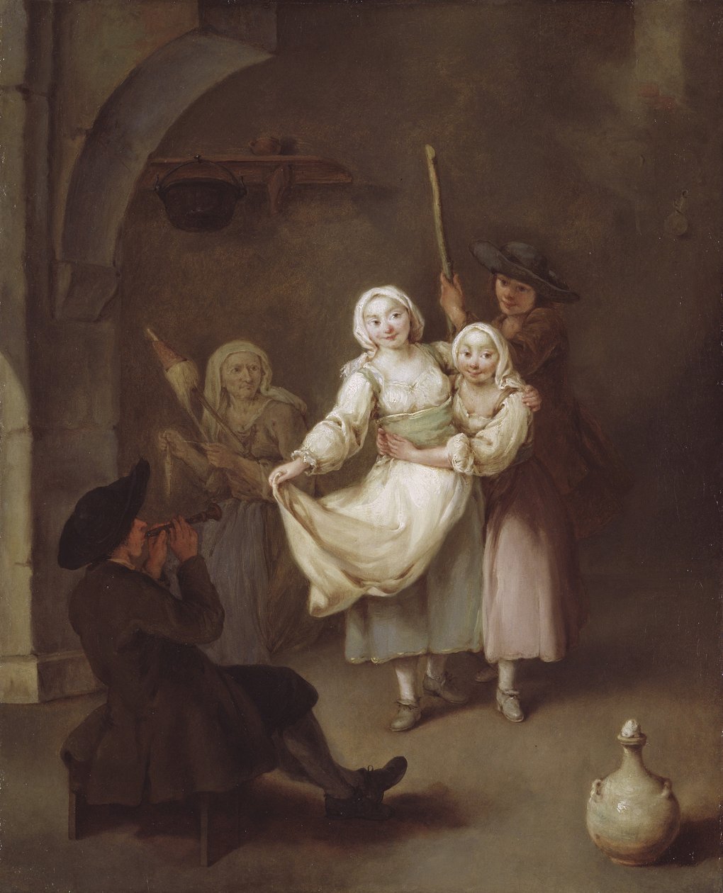 Dansen, ca 1750 (olja på duk) av Pietro Longhi