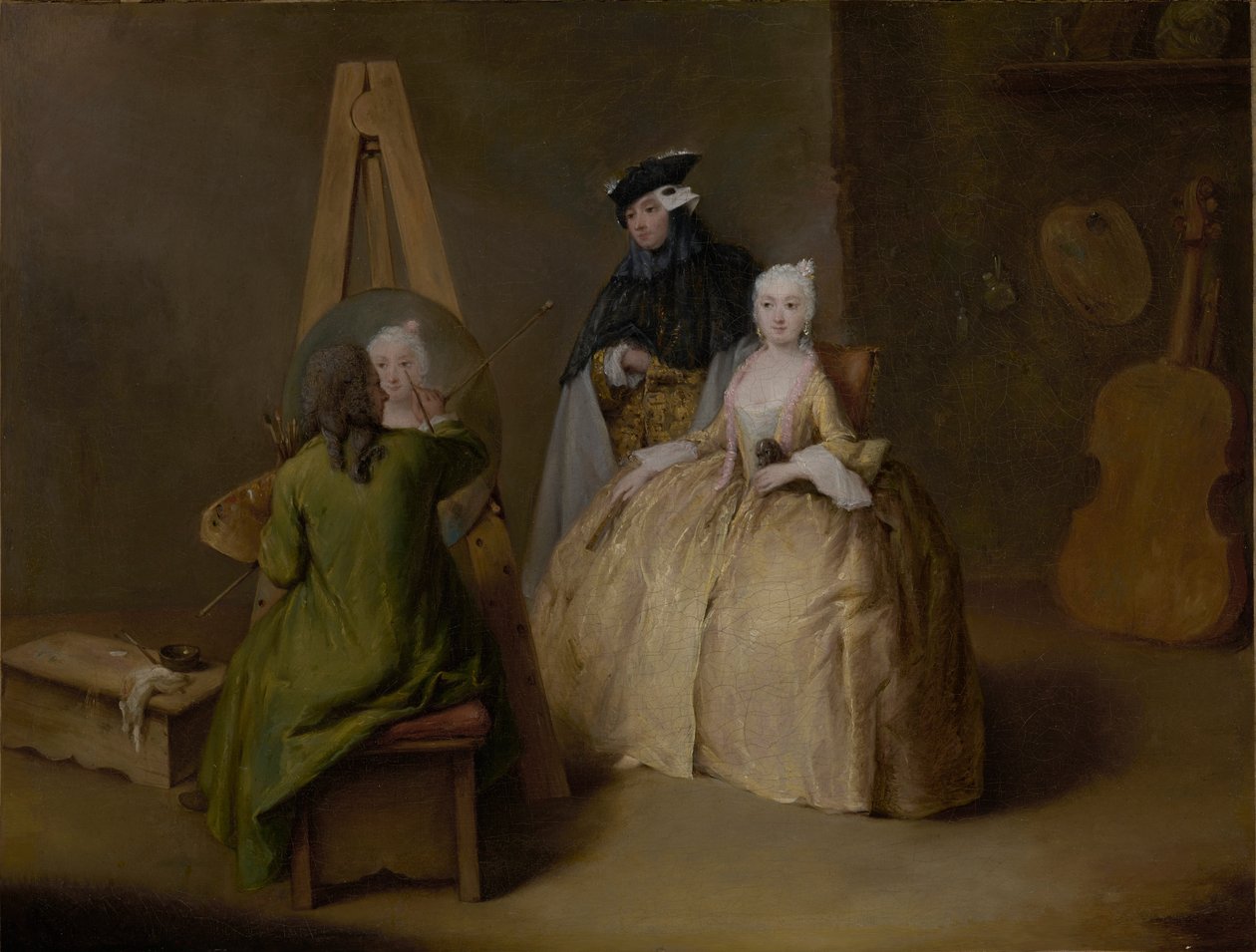 Målaren i hans ateljé, c.1741-4 av Pietro Longhi