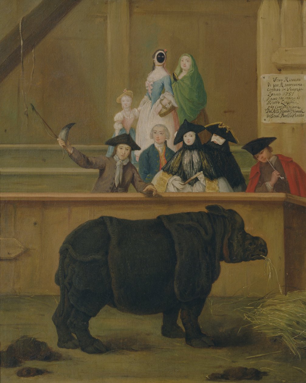 Noshörningen, 1751 av Pietro Longhi