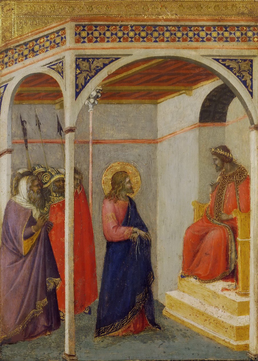 Kristus före Pilatus, ca 1335. av Pietro Lorenzetti
