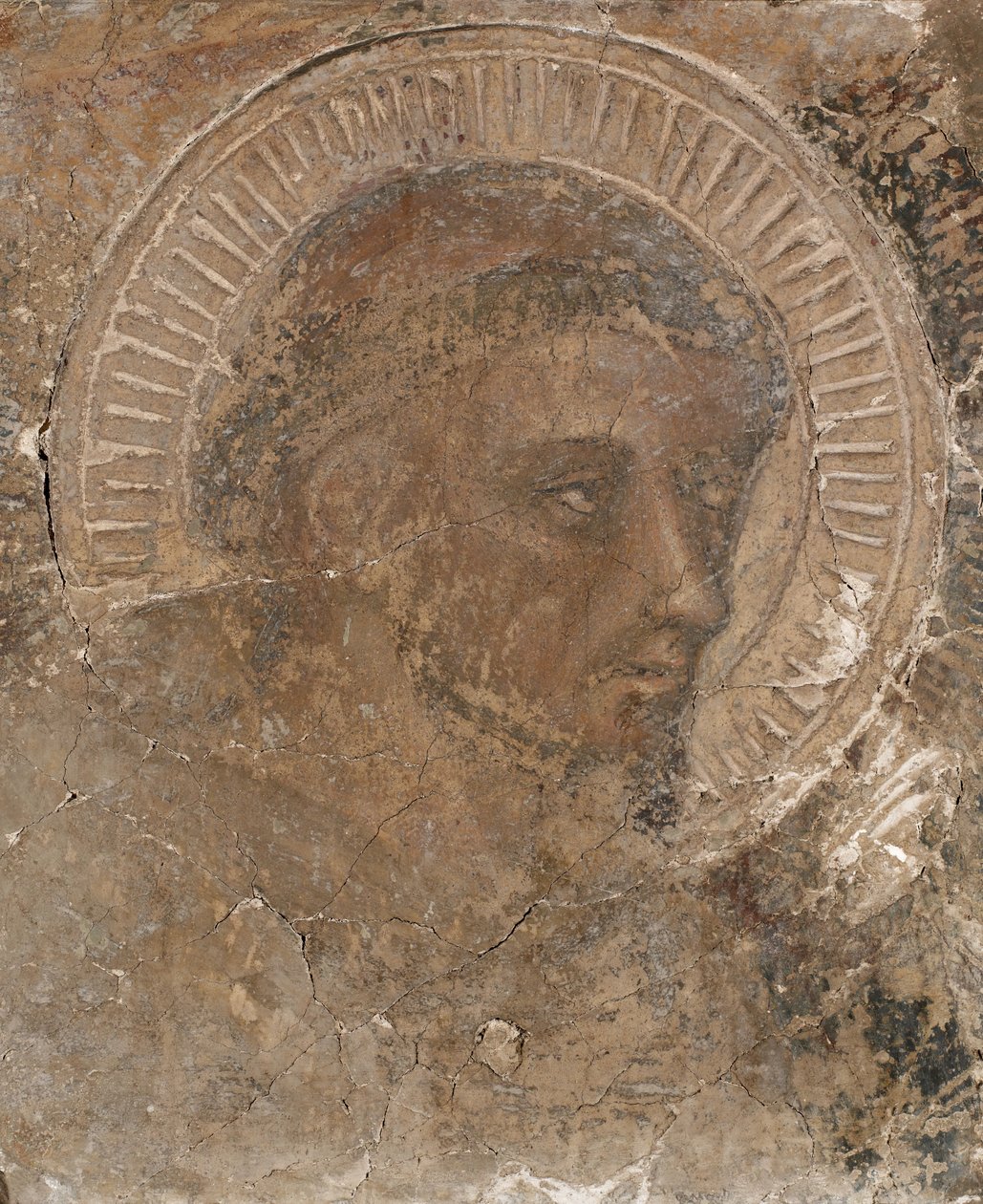 Chef för en franciskaner, 1319-47. av Pietro Lorenzetti