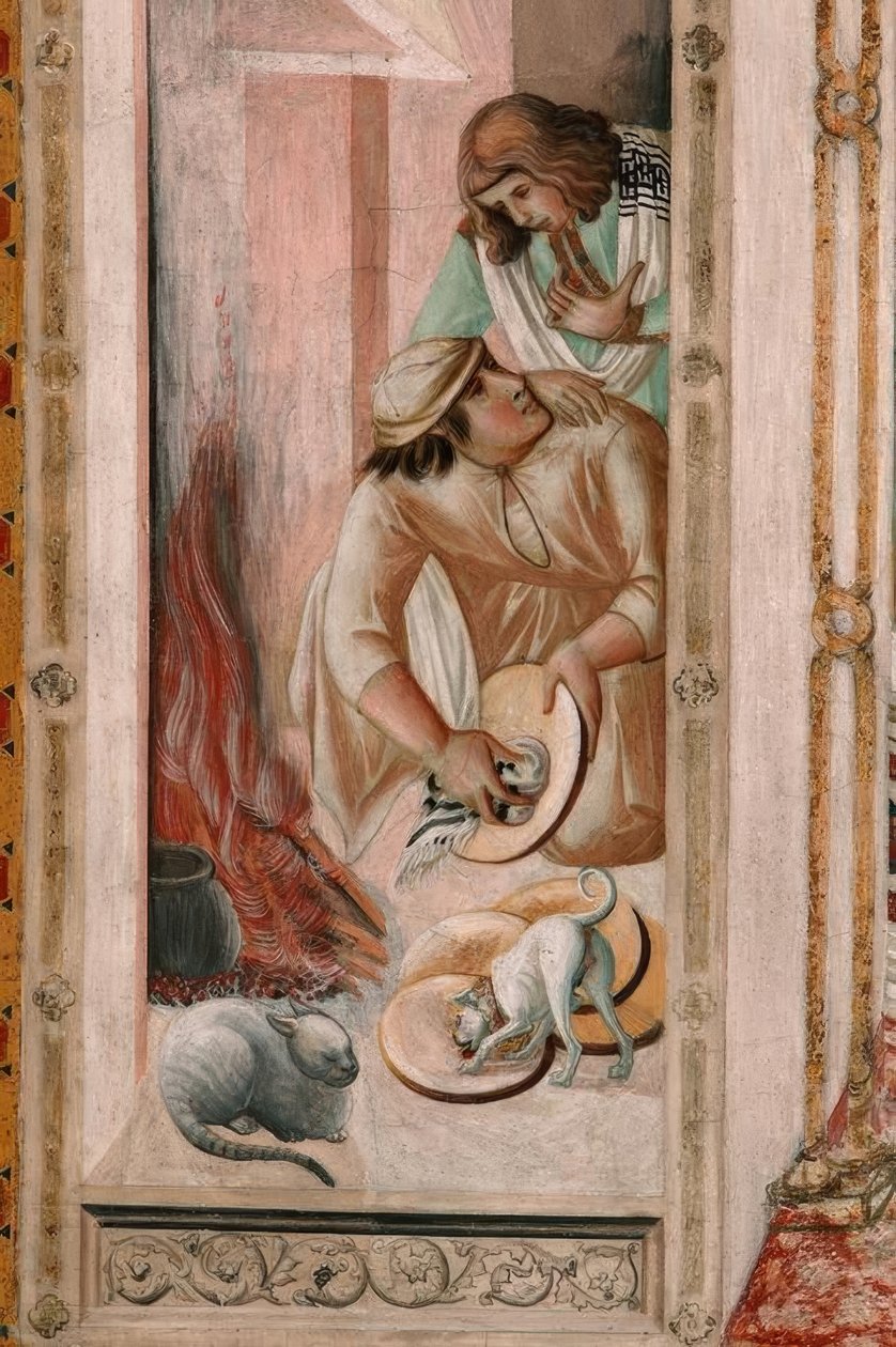 P. Lorenzetti, Nattvarden, Kök av Pietro Lorenzetti