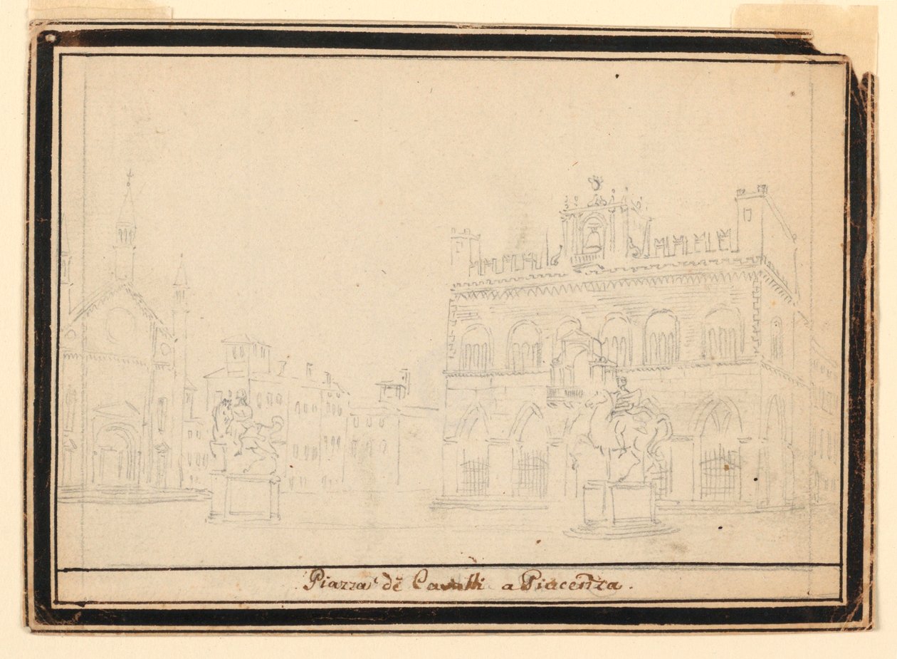 Teckning, Piazza de