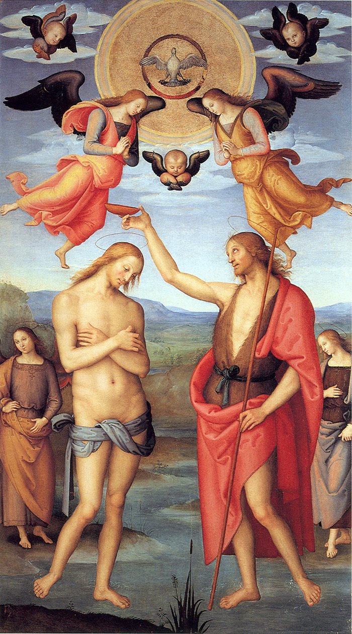 Kristi dop, ca. 1512 av Pietro Perugino