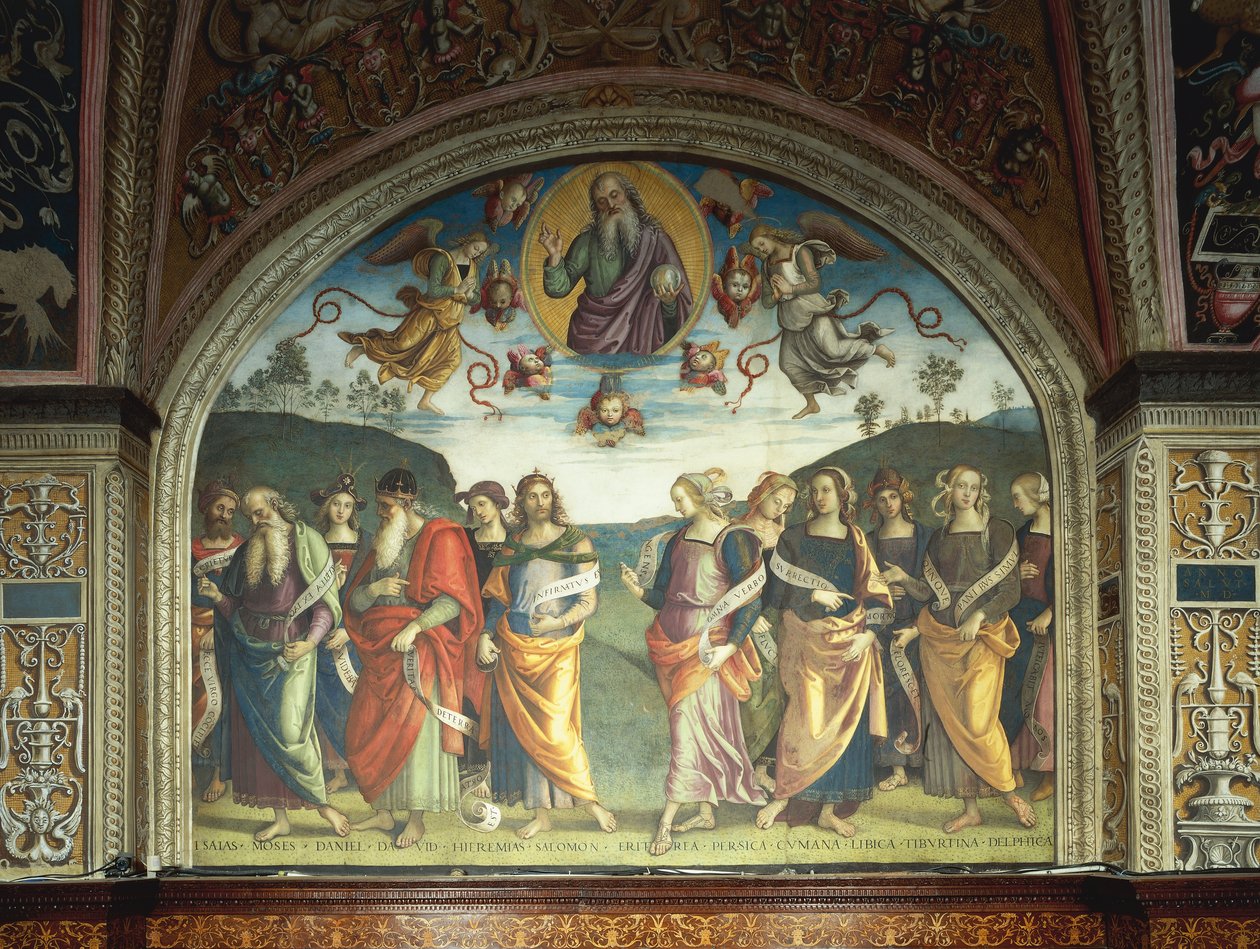 Helige Fader med profeter och sibyllor av Pietro Perugino