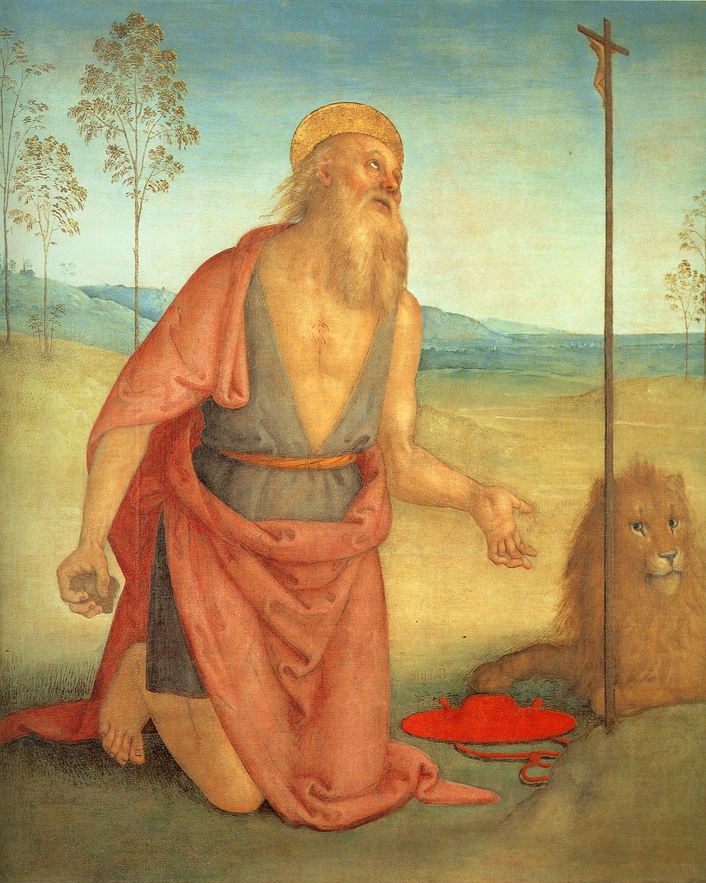 Saint Hieronymus, ca. 1512 av Pietro Perugino