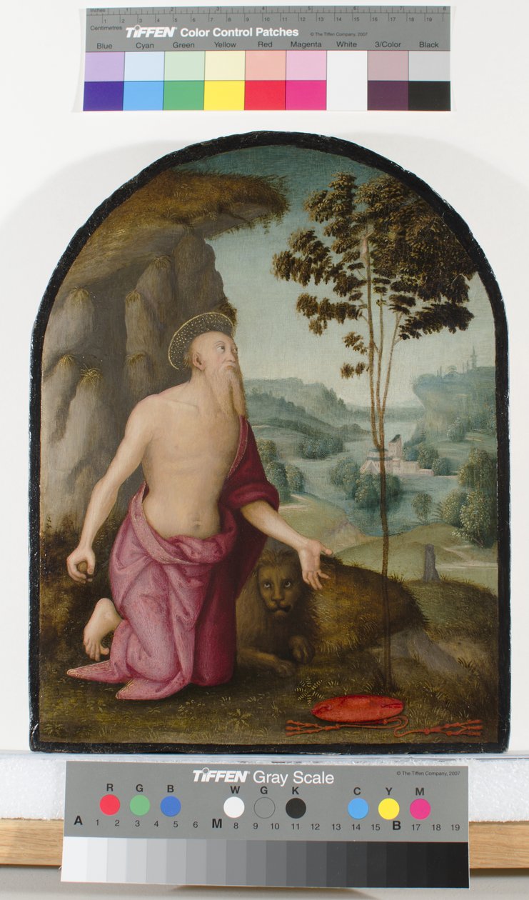 Saint Hieronymus i vildmarken, ca 1510-15 av Pietro Perugino