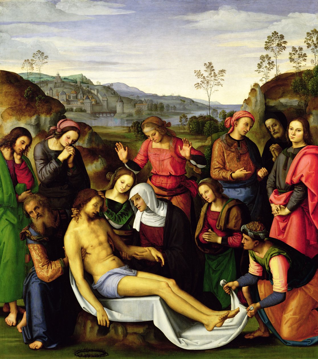 Kristi klagan, 1495 av Pietro Perugino