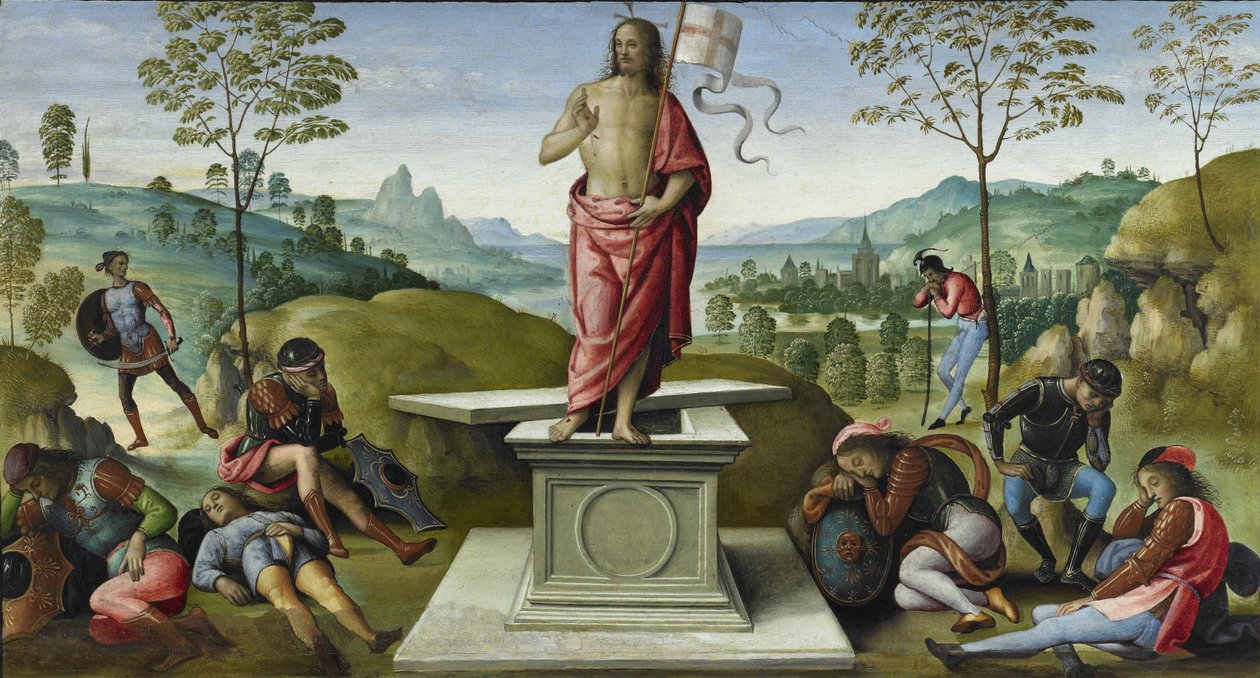 Uppståndelsen, 1496-1500 av Pietro Perugino