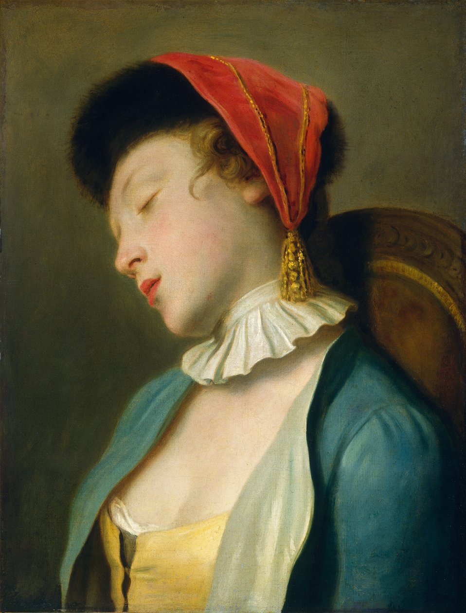 En sovande flicka av Pietro Antonio Rotari
