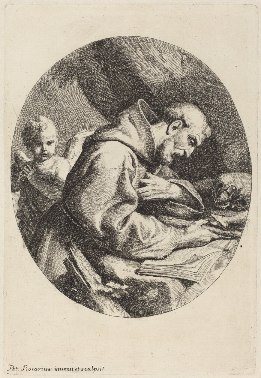Sankt Franciskus av Pietro Antonio Rotari