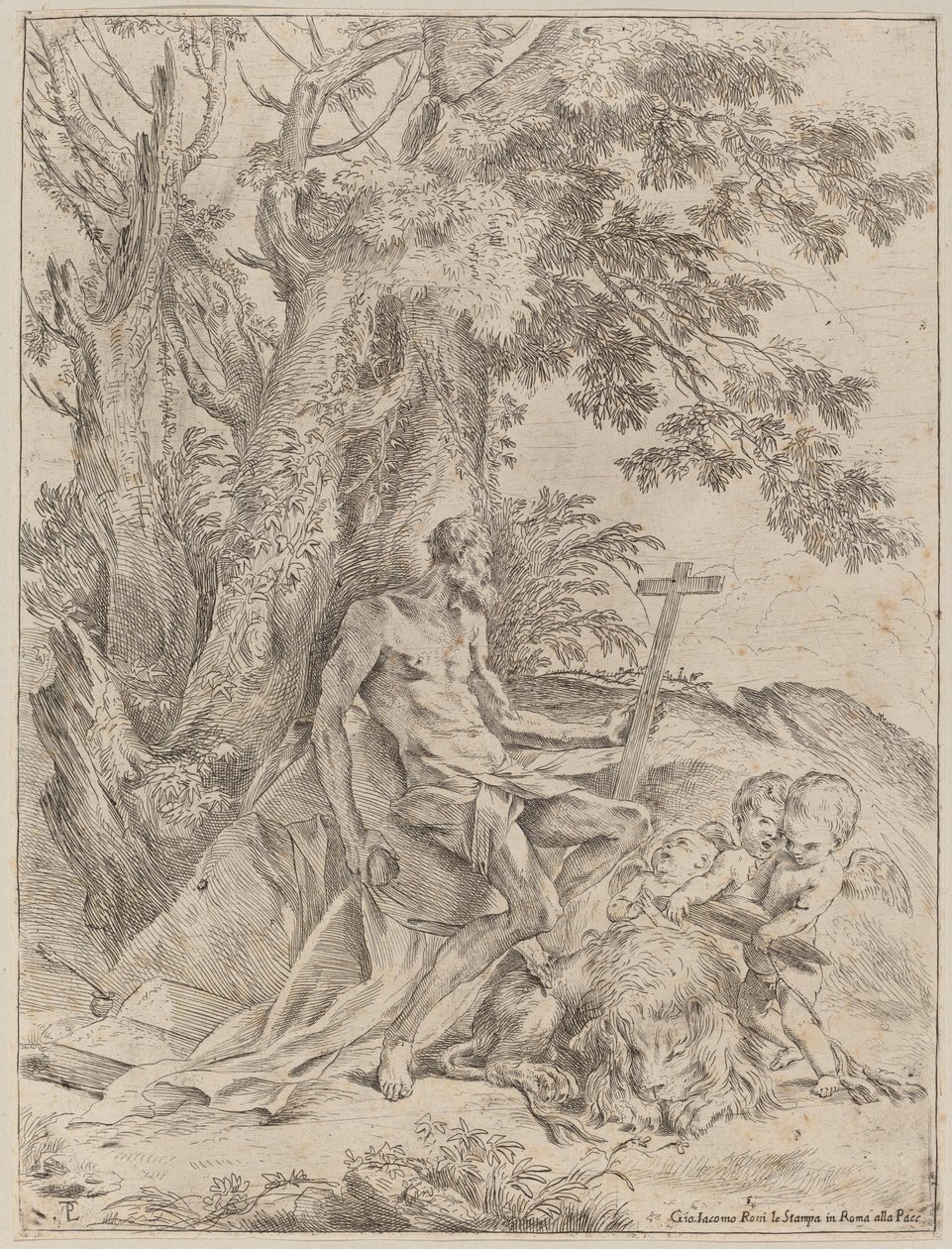 Sankt Jerome av Pietro Testa
