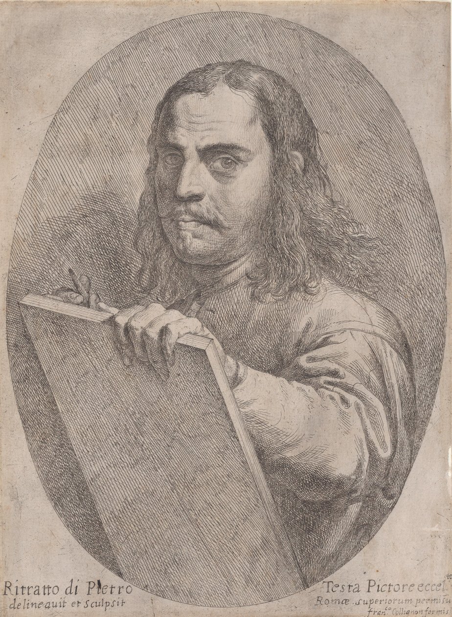 Självporträtt, ca. 1645. av Pietro Testa