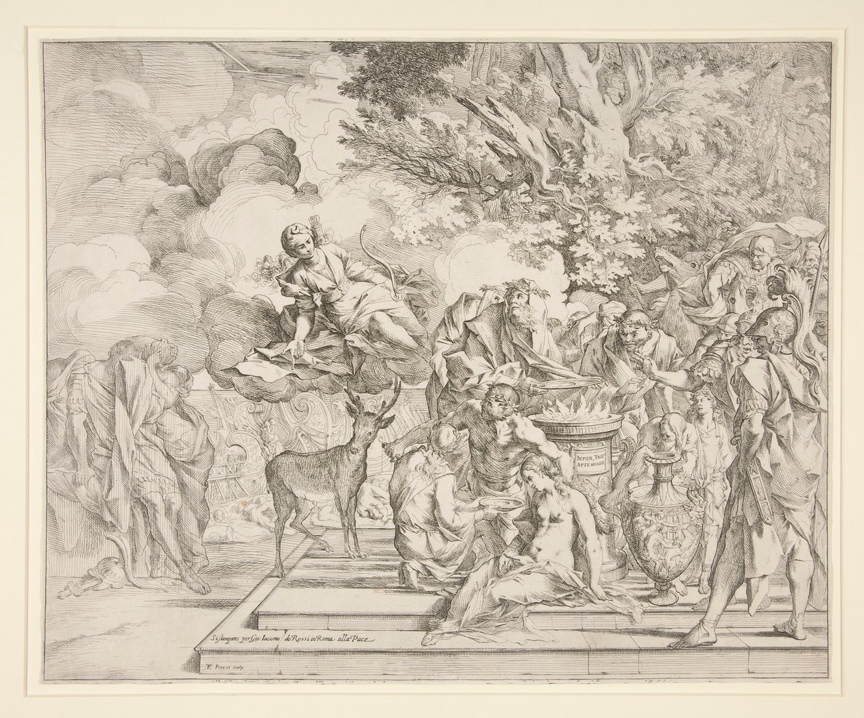Offret av Iphigenia av Pietro Testa