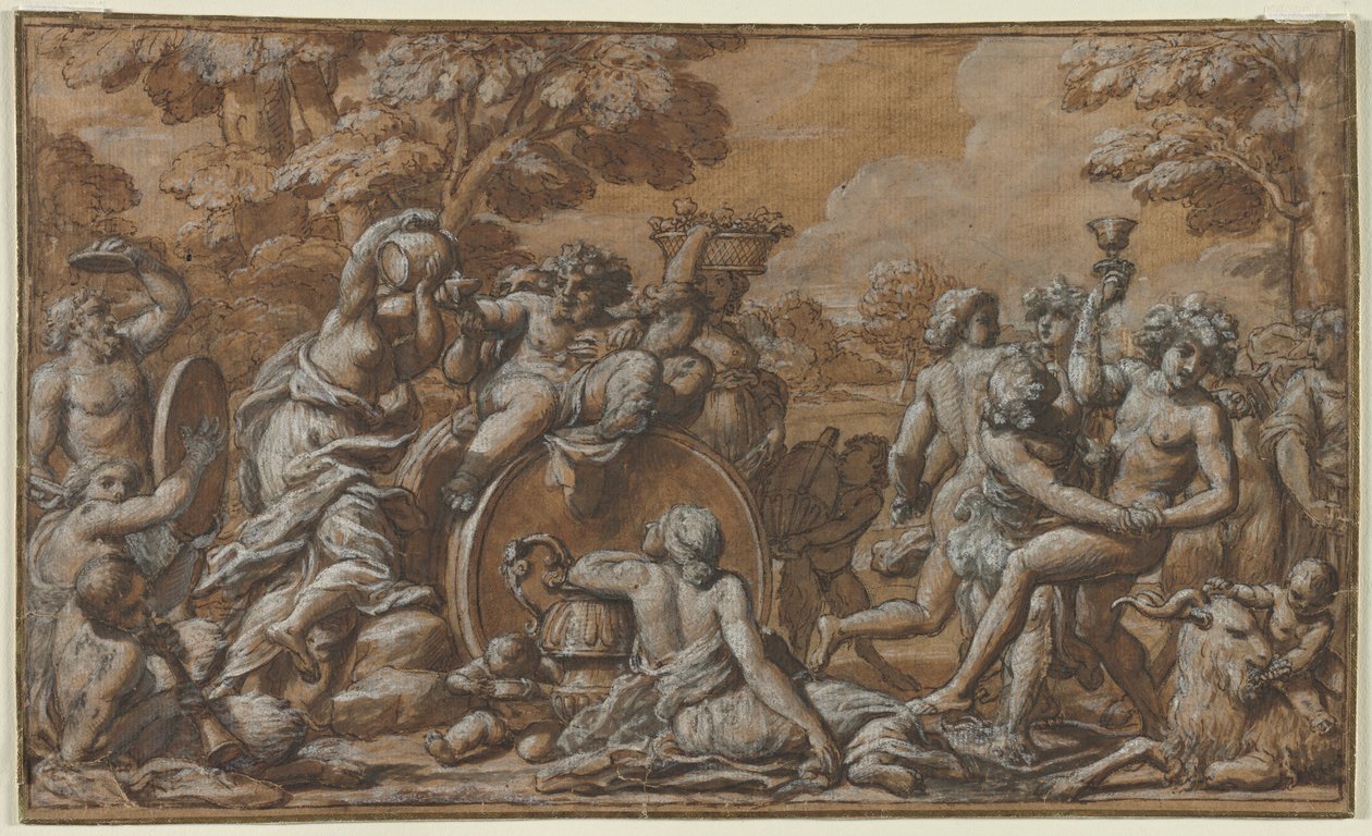 Bacchanal, 1600-tal. av Pietro da Cortona