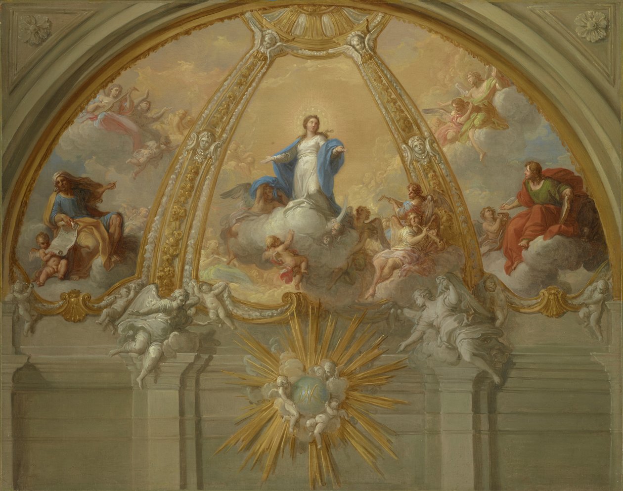 Obefläckad avlelse, c.1730 av Placido Costanzi