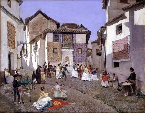 En spansk bröllopsceremoni av Placido Frances y Pascual