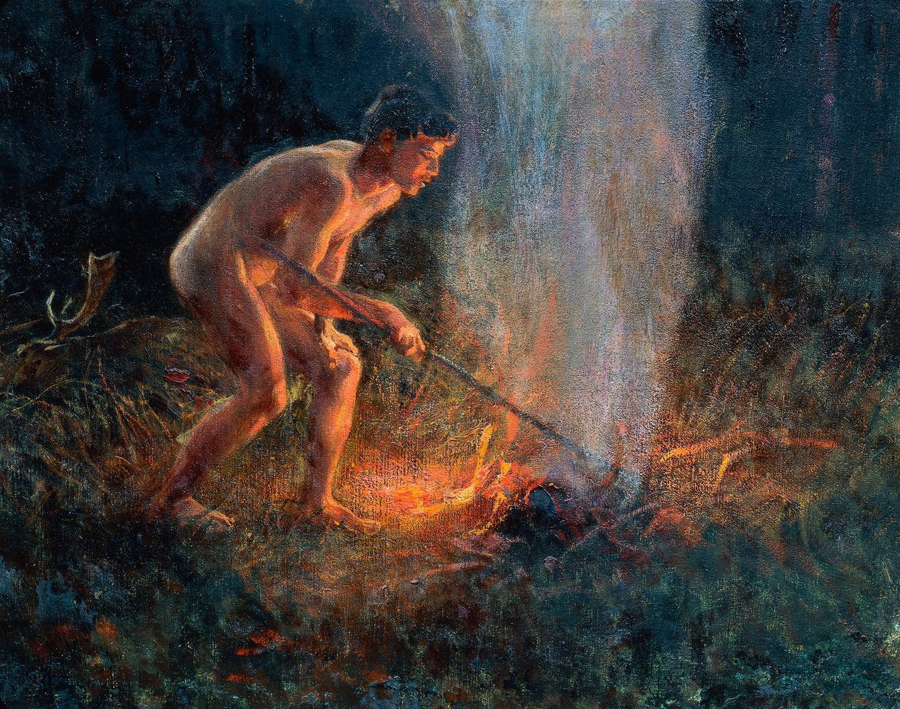 Rökpelare av Plinio Nomellini