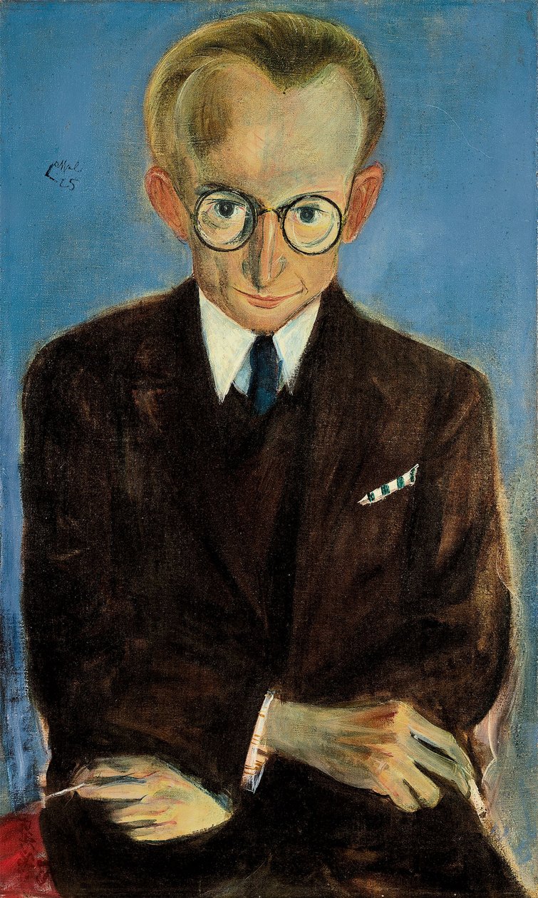 Porträtt av Paul Fechter 1880-1958, 1925. av Pol Cassel