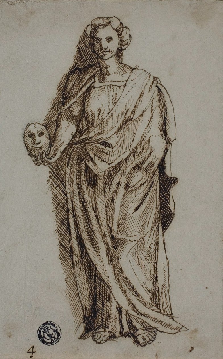 Melpomene av Polidoro da Caravaggio