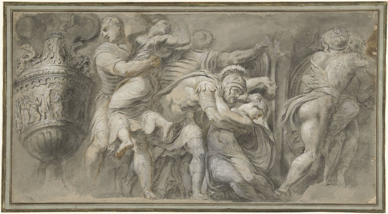 Sabine maiden rån av Polidoro da Caravaggio