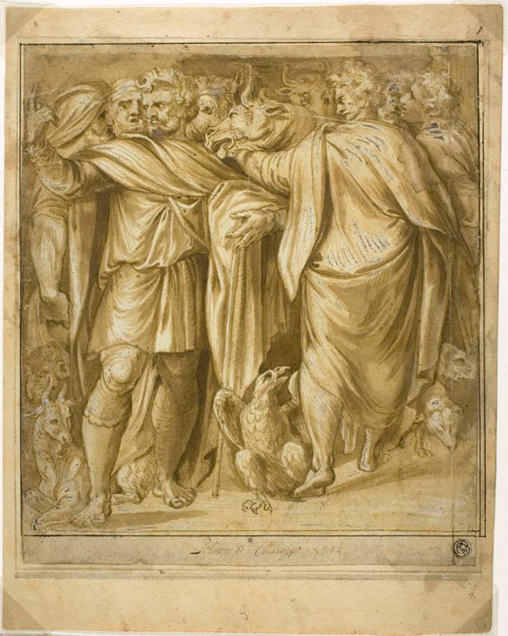 Offerscen av Polidoro da Caravaggio
