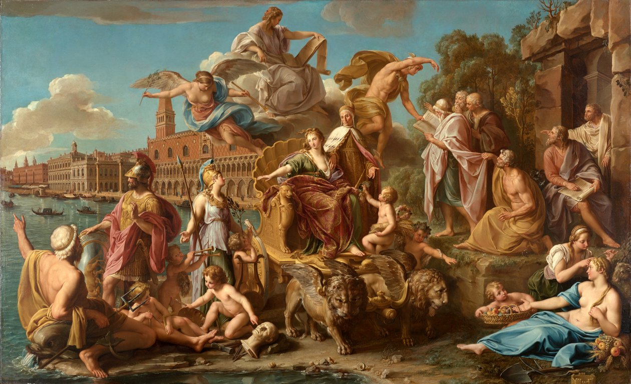 Venedigs triumf, 1737 av Pompeo Girolamo Batoni