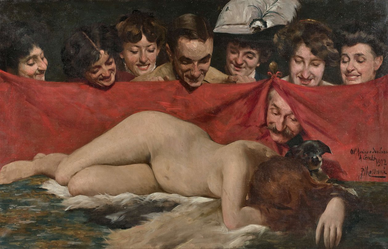 Peepshowen The voyeurs, 1912. av Pompeo Massani