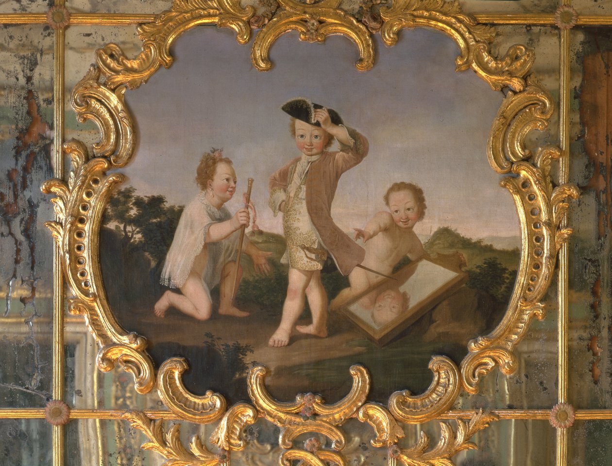 Utklädda barn (pojkar), 1774-86 av Portuguese School