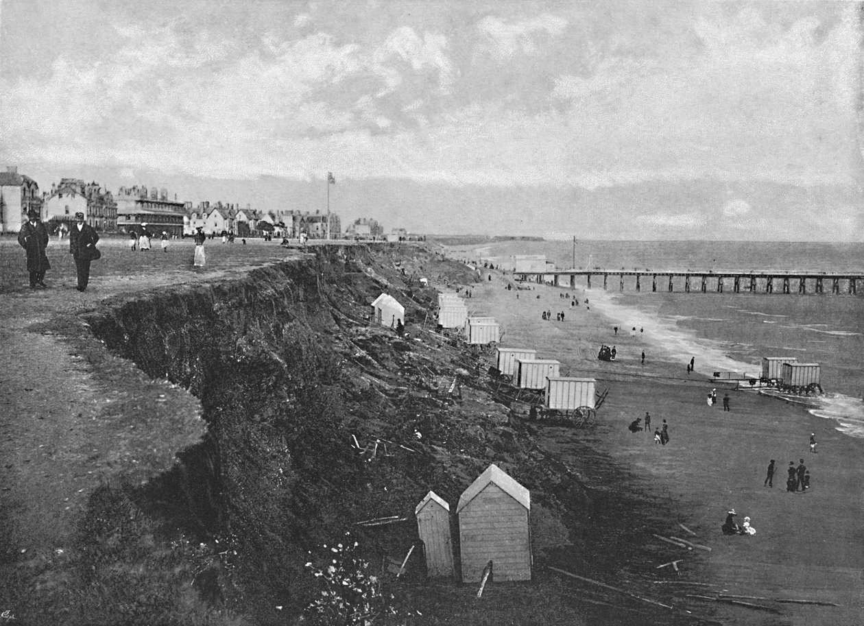 Clacton: The Beach, c1896 av Poulton and Co