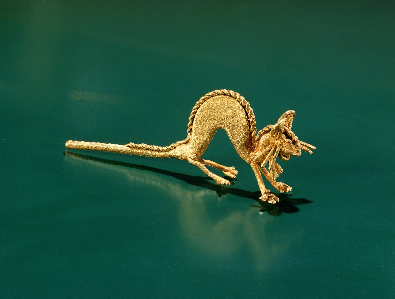 En Muisca drake (koppar) av Pre Columbian