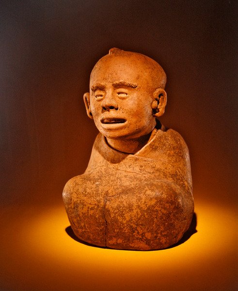 Mansfigur, Remojadas Culture (keramik) av Pre Columbian Pre Columbian