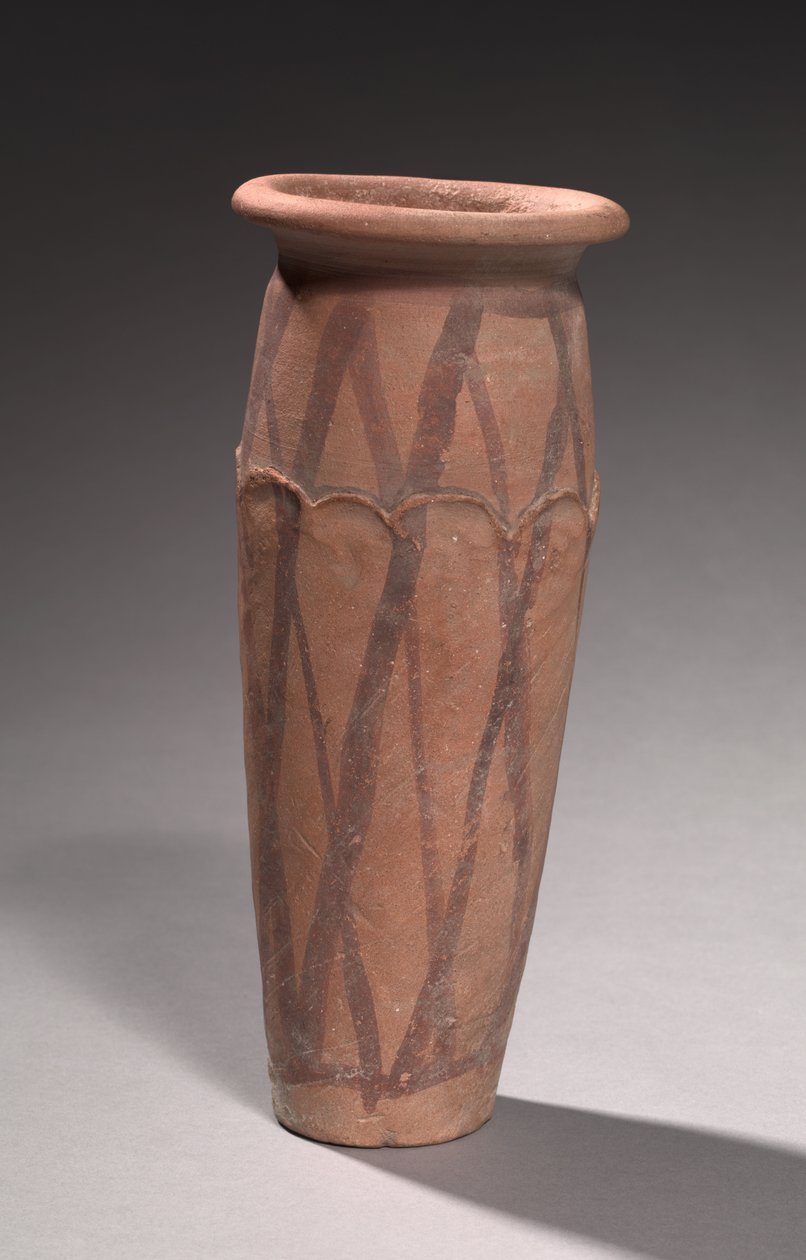 Vågfodrad burk, 4000-3000 f.Kr av Predynastic Period Egyptian