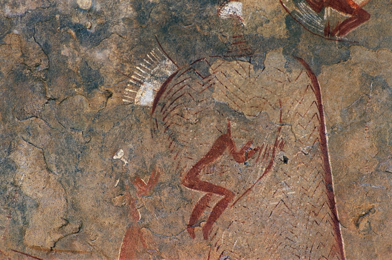 Människofigurer (grottmålning) av Prehistoric Prehistoric