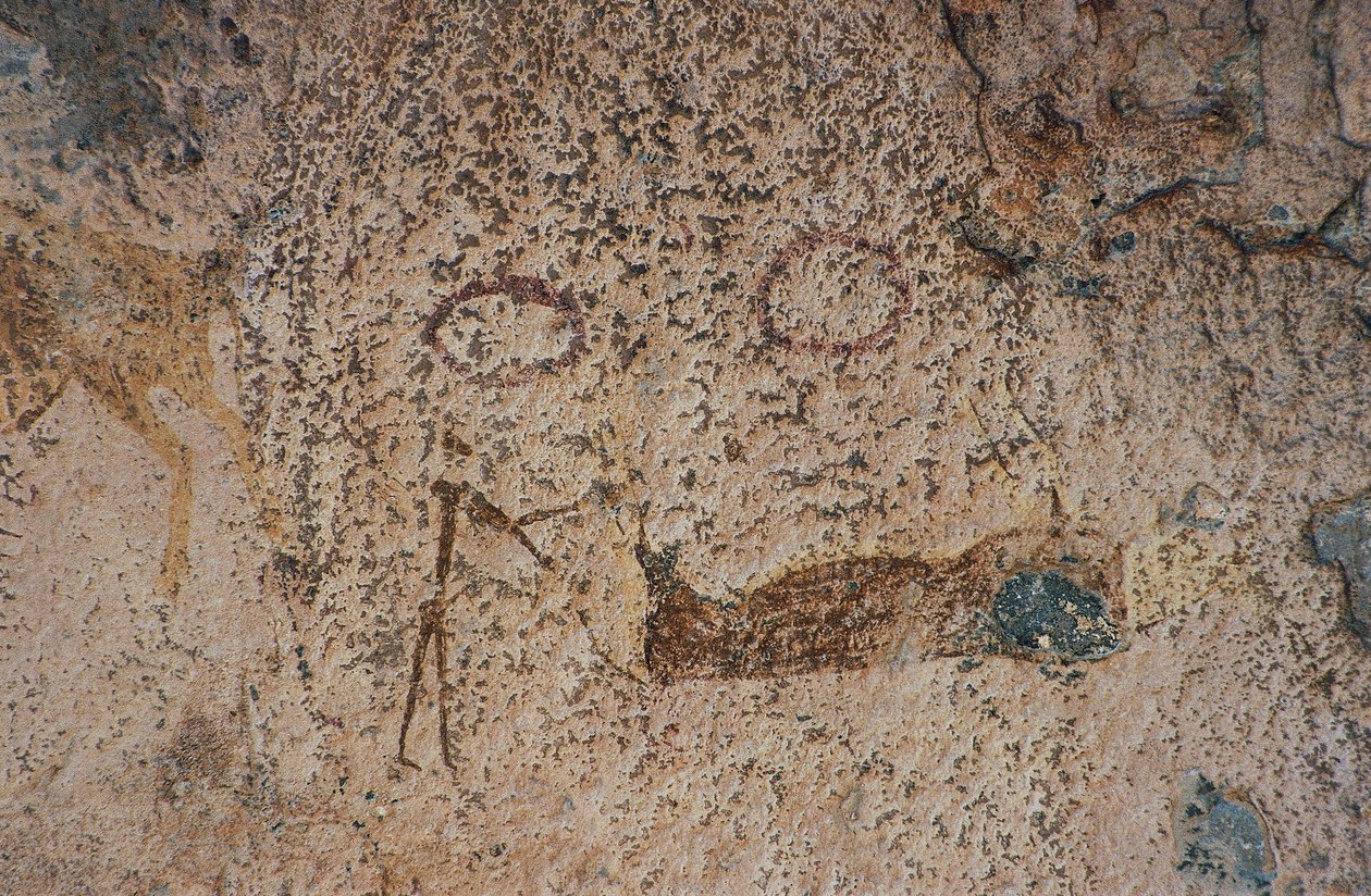 Människofigurer (grottmålning) av Prehistoric Prehistoric