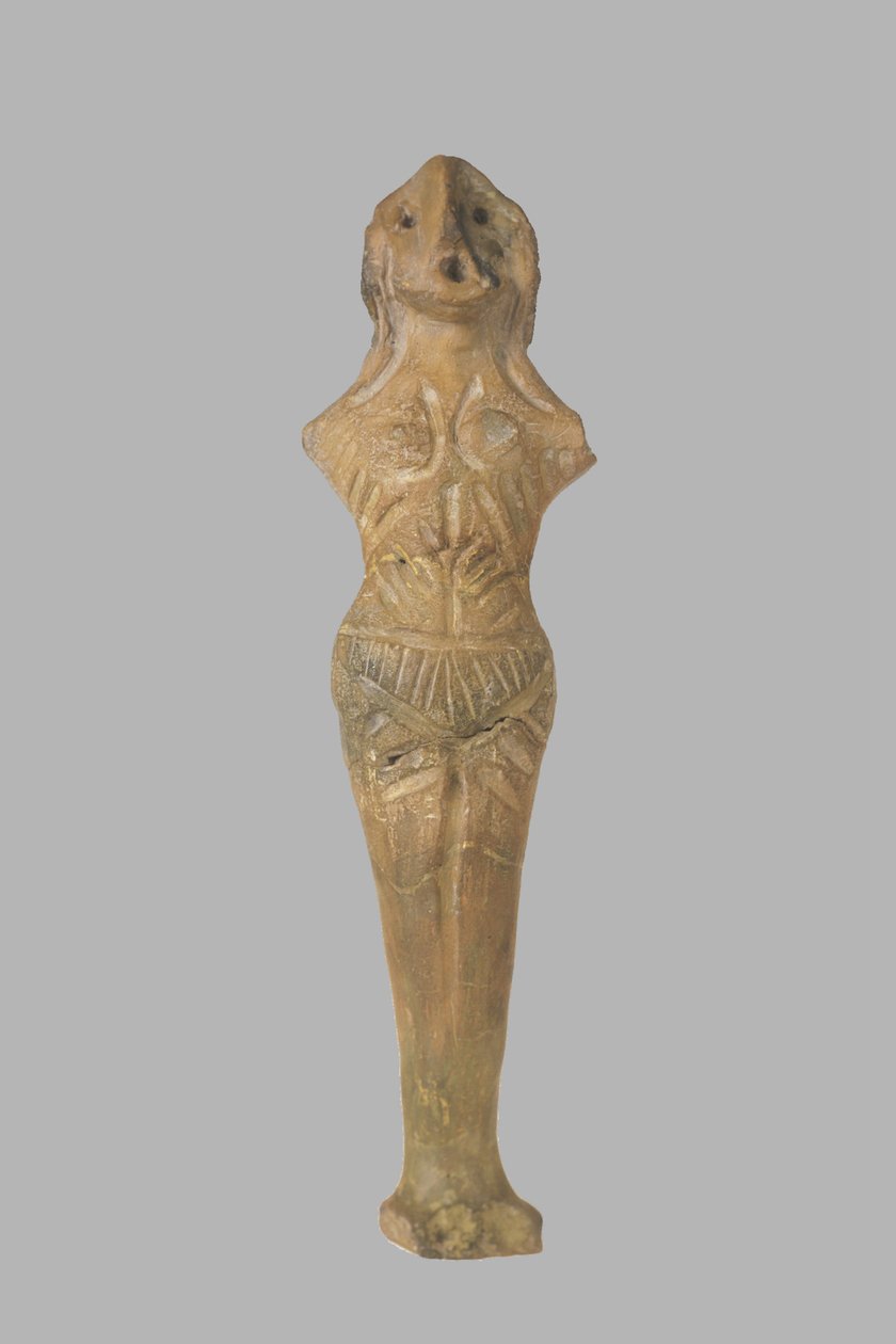 Kvinnlig statyett, 3950-3500 f.Kr av Prehistoric Russian Culture