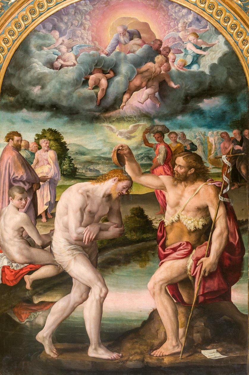 Kristi dop av Johannes av Prospero Fontana