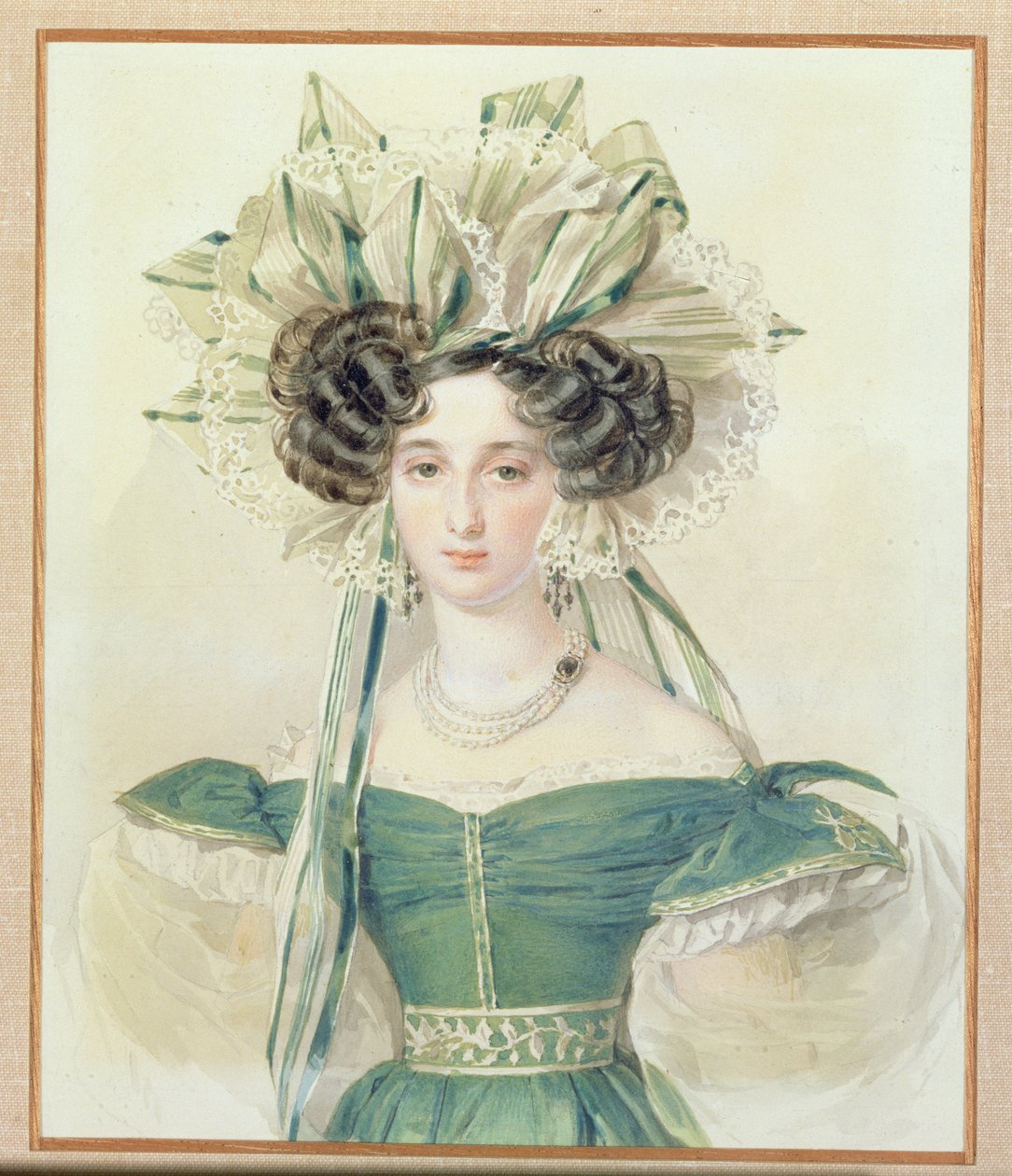 Porträtt av prinsessan Elizabeth Vorontsova (1792-1856), ca 1823 av Pyotr Fyodorovich Sokolov