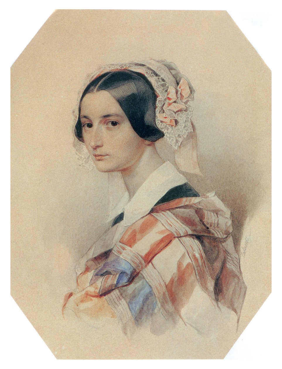 Alexandra Smirnoff född Rosset (Rossetti) av Pyotr Fyodorovich Sokolov