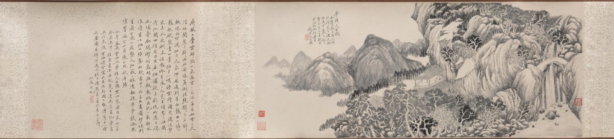 Drömresa till berget Tiantai, 1814. av Qian Du