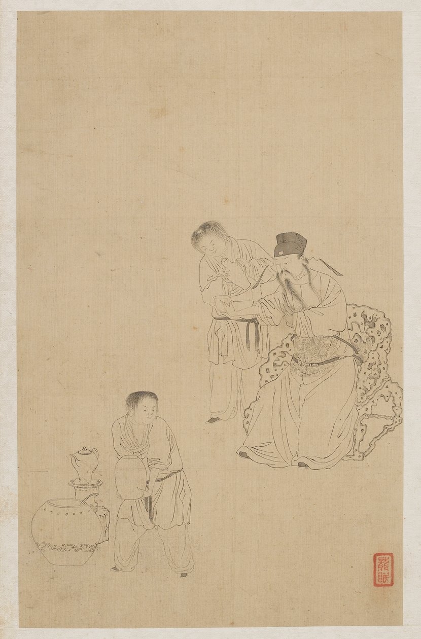 Siffror av Qing Dynasty Chinese School