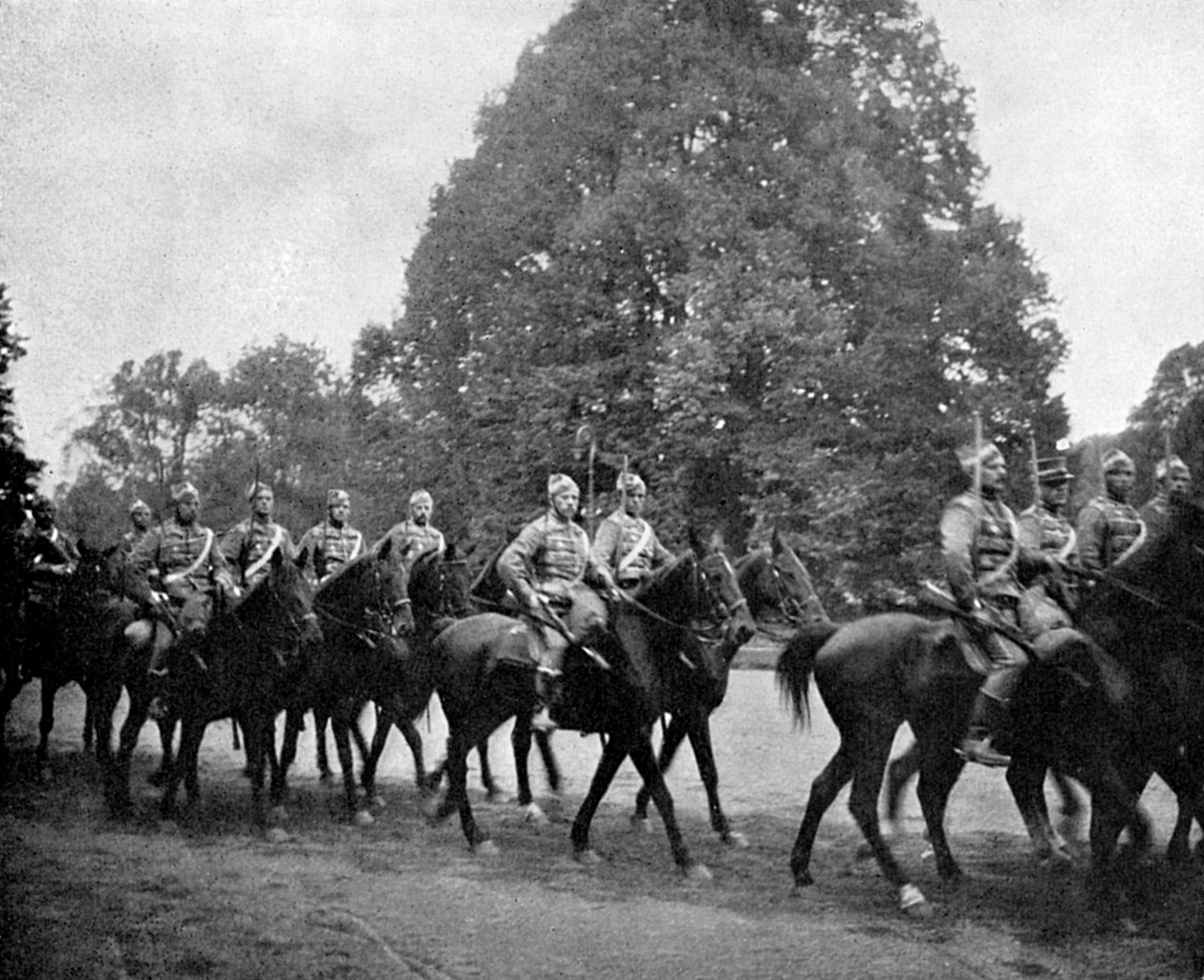 Danska husarer i Bernsdorff, 1908 av Queen Alexandra