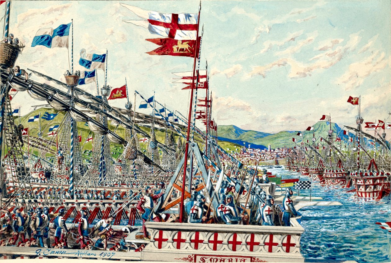 Flottan av genesiska galejer av Quinto Cenni