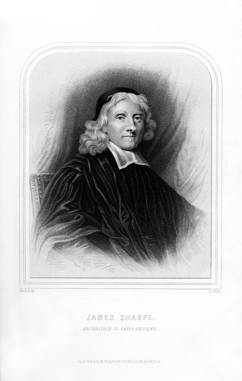 James Sharpe, skotsk präst, 1870 av R. Page