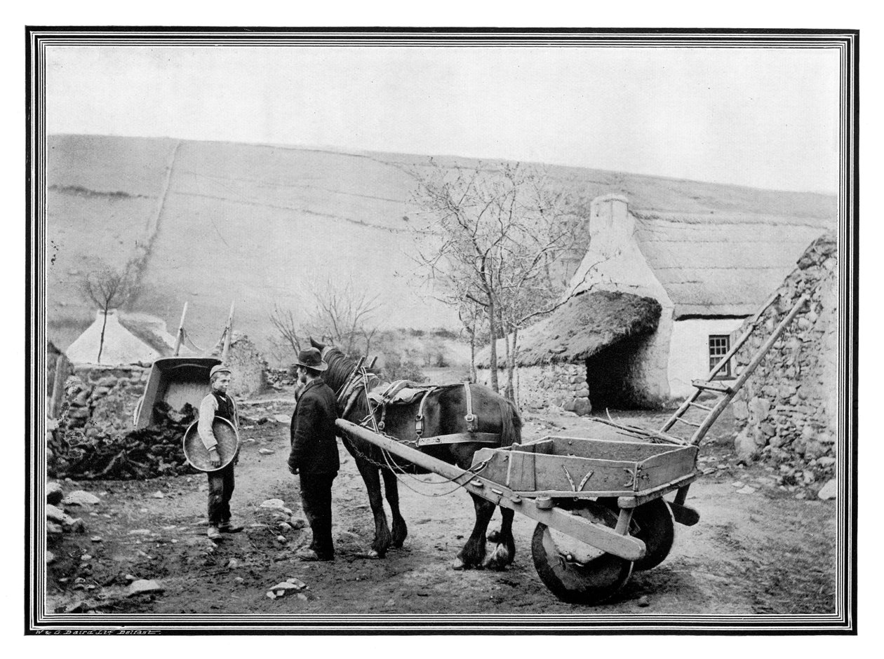 Gammal irländsk lågryggsbil, 1901. av R. Welsh