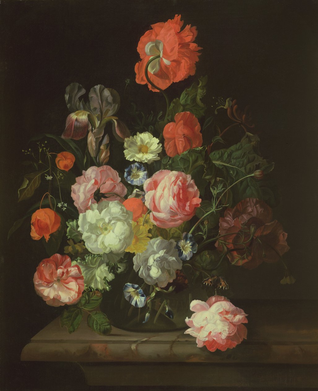 Blomma i en glasvas av Rachel Ruysch